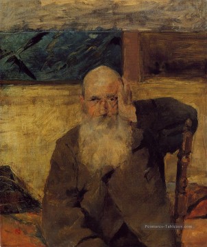  Henri Tableaux - Vieil homme à Celeyran post Impressionniste Henri de Toulouse Lautrec